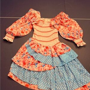 Floral Ruffle Mini Dress